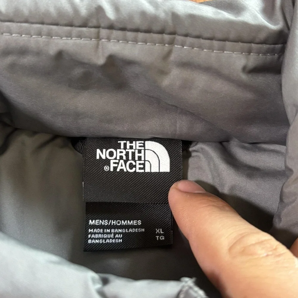 NWT The North Face Jacket Mens XL Gray Aconcagua 3 Down Puffer Full Zip Hiking